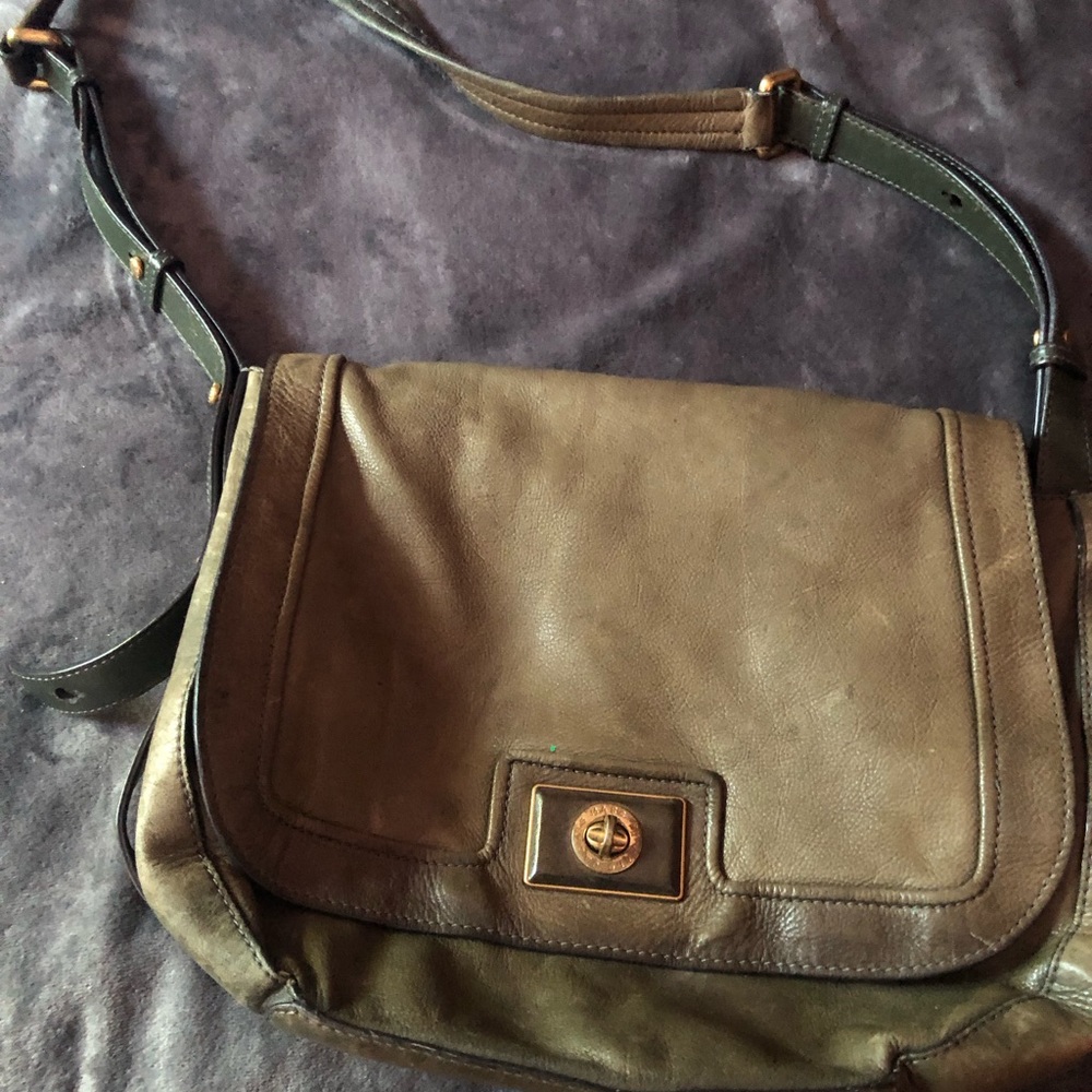 Vintage, real leather Marc Jacobs satchel